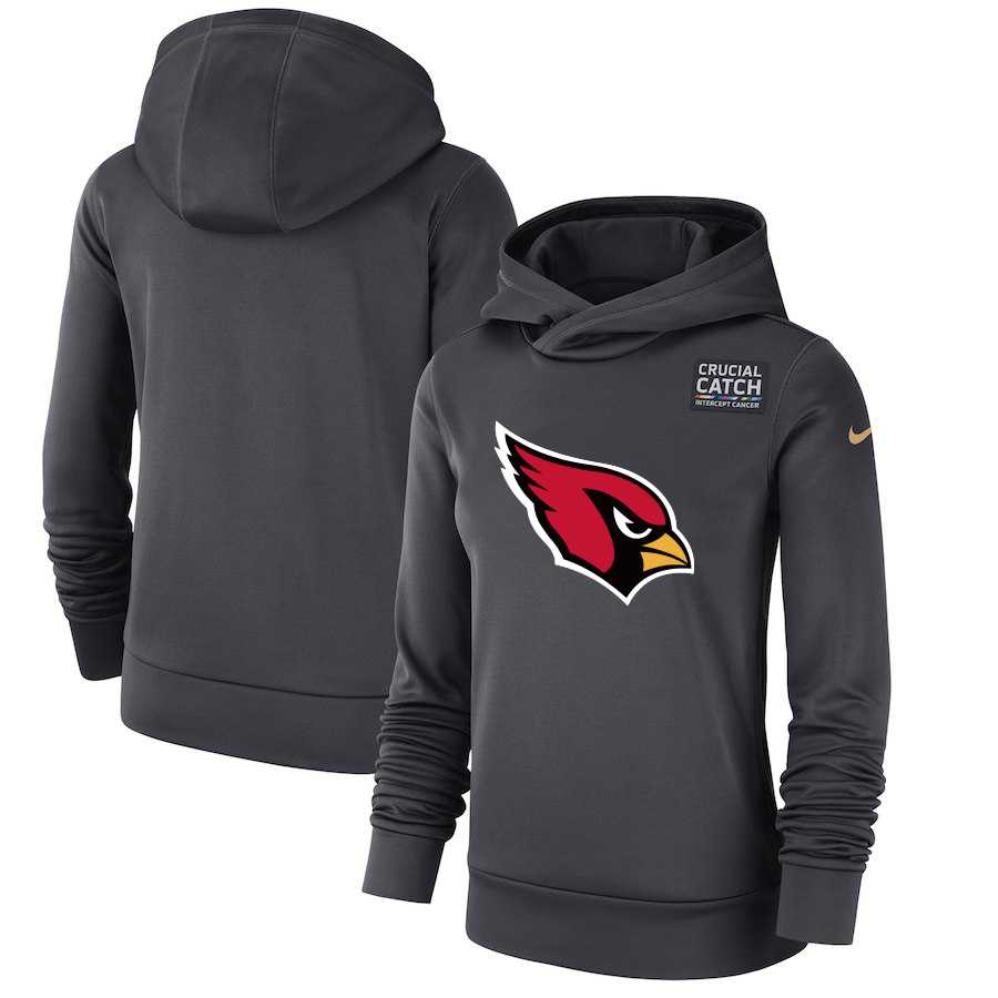 Women Arizona Cardinals Anthracite Nike Crucial Catch Performance Hoodie,We sell and wholesale Women Arizona Cardinals Anthracite Nike Crucial Catch Performance Hoodie on line form chian!